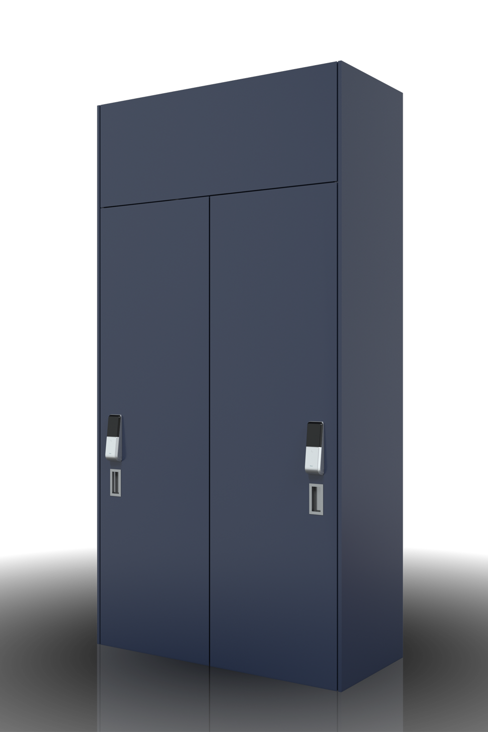 荷物のサイズに合わせて高さ調整可能な可動棚を採用